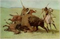 インディアンのバッファロー狩り 1890